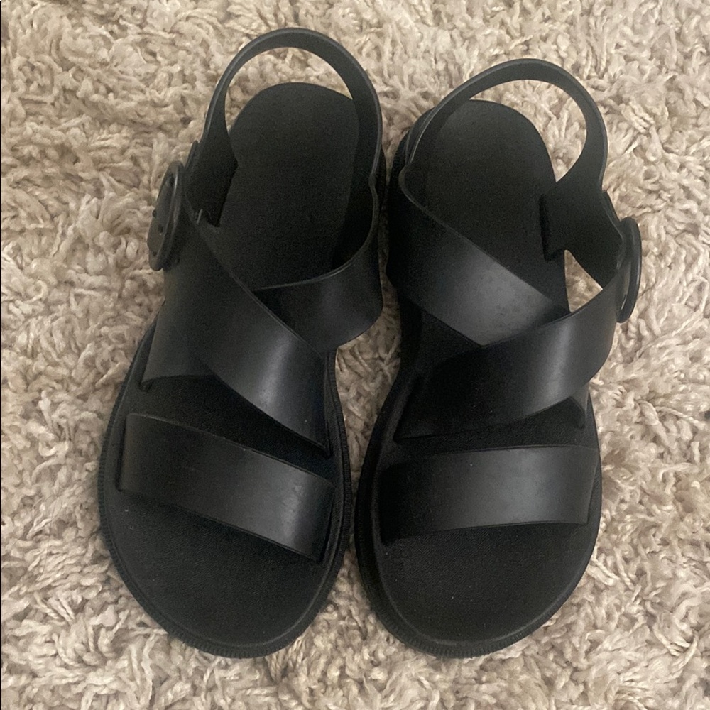 Black Strappy Sandals